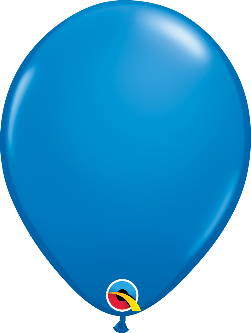 Qualatex Latex Standard Dark Blue 5" Helium Quality Balloons, 100 Pack