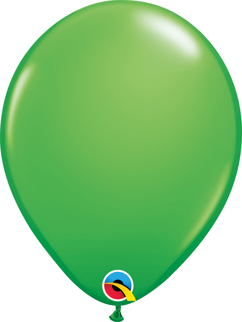Qualatex Latex Fashion Spring Green 11" Helium Quality Balloons, 100 Pack