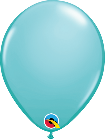 Qualatex Latex Fashion Caribbean Blue 5" Helium Quality Balloons, 100 Pack