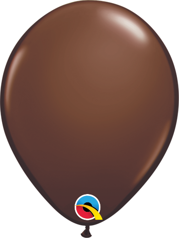 Qualatex Latex Fashion 5 inch Chocolate Brown Helium Quality Balloons, 100 pack