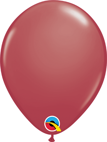 Qualatex Latex Fashion Cranberry 5" Helium Quality Balloons, 100 Pack