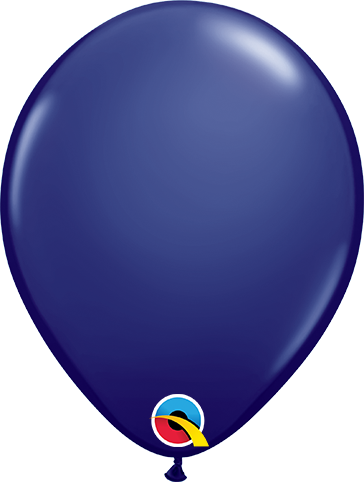 Qualatex Latex Fashion Navy 5" Helium Quality Balloons, 100 Pack