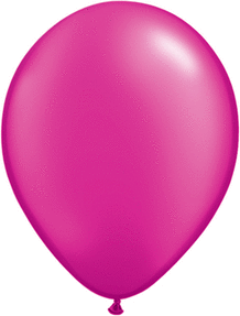Qualatex Latex Pearl Magenta 5 inch Helium Quality Balloons, 100 pack