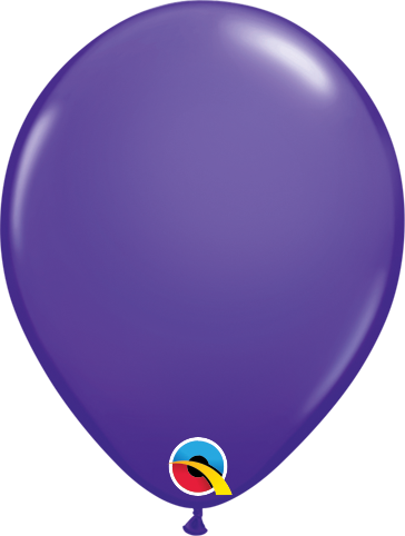 Qualatex Latex Fashion Purple Violet 5" Helium Quality Balloons, 100 Pack