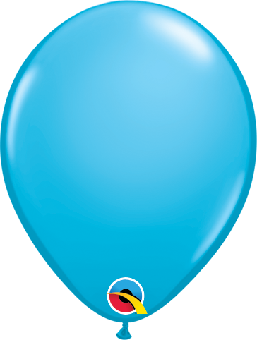 Qualatex Latex Fashion Robin's Egg Blue 5" Helium Quality Balloons, 100 Pack