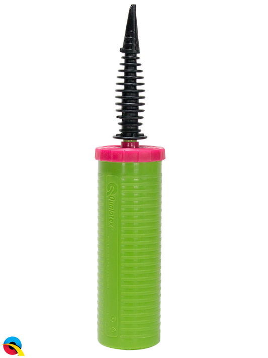 Qualatex Hand Held Air Inflator Double Action Balloon Pump Lime Green