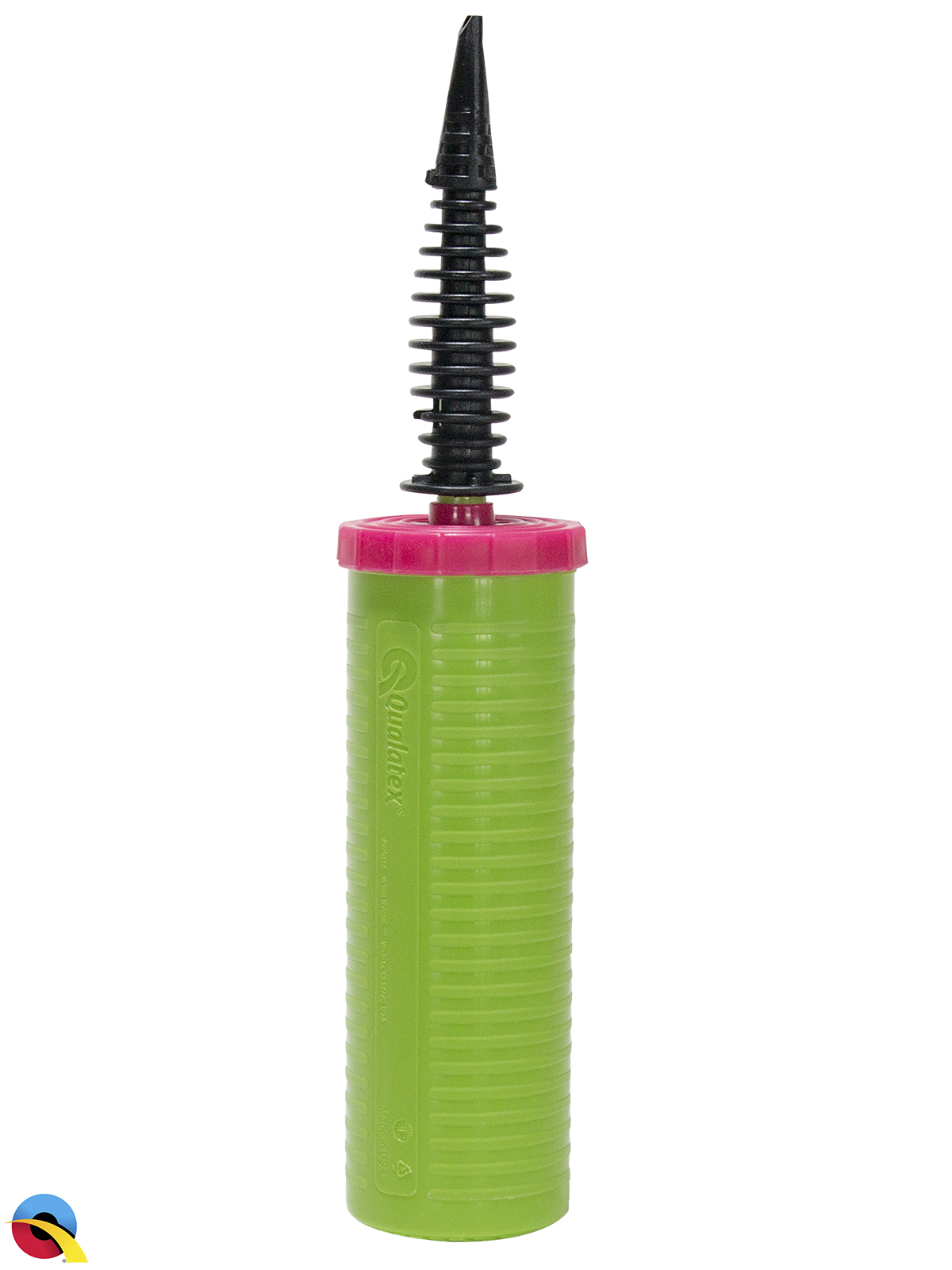 Qualatex Hand Held Air Inflator Double Action Balloon Pump Lime Green