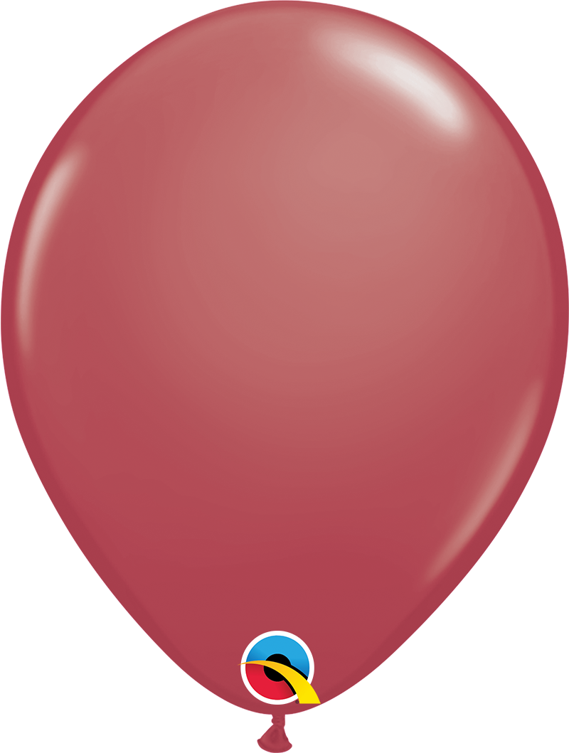 Qualatex Latex Fashion Cranberry 11" Helium Quality Balloons, 100 Pack