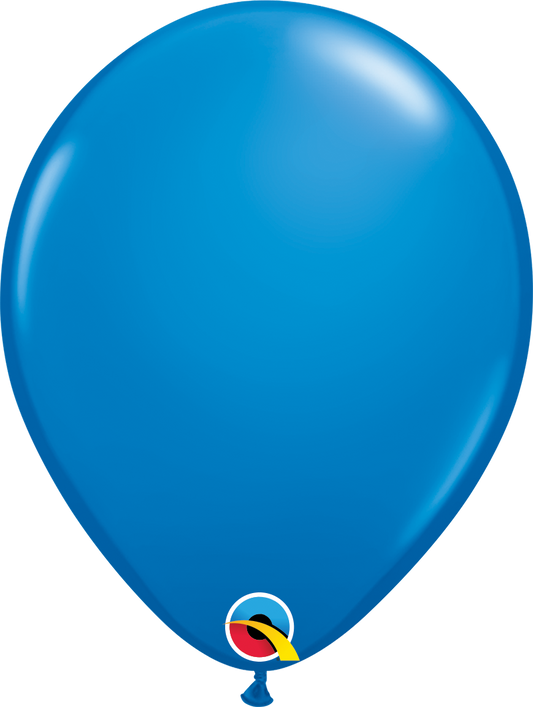 Qualatex Latex Standard Dark Blue 11" Helium Quality Balloons, 100 Pack