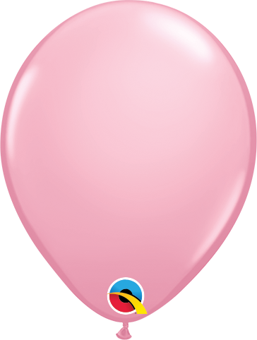 Qualatex Latex Standard Pink 5" Helium Quality Balloons, 100 Pack