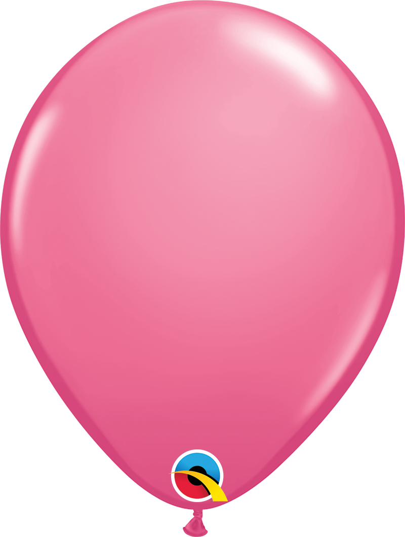 Qualatex Latex Fashion 5 inch Rose Helium Quality Balloons, 100 pack