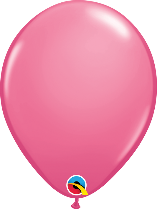 Qualatex Latex Fashion 5 inch Rose Helium Quality Balloons, 100 pack