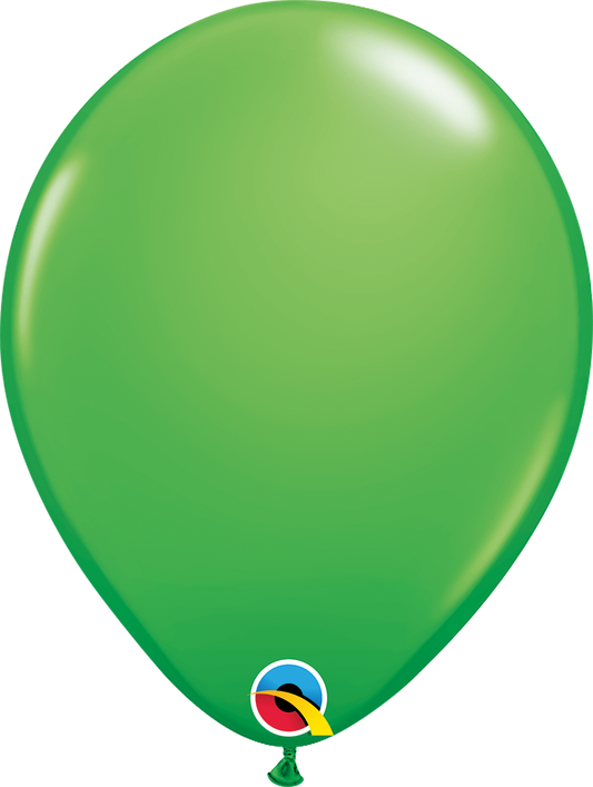 Qualatex Latex Fashion Spring Green 11" Helium Quality Balloons, 100 Pack